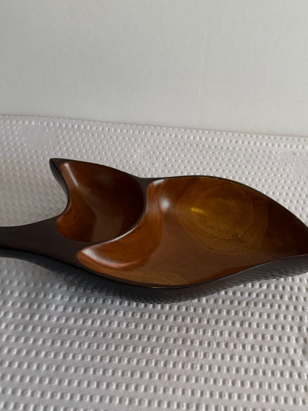 Vintage Mid-Century ‘Monkeypod’* Wood Sectional Tray - Picture 7 of 8